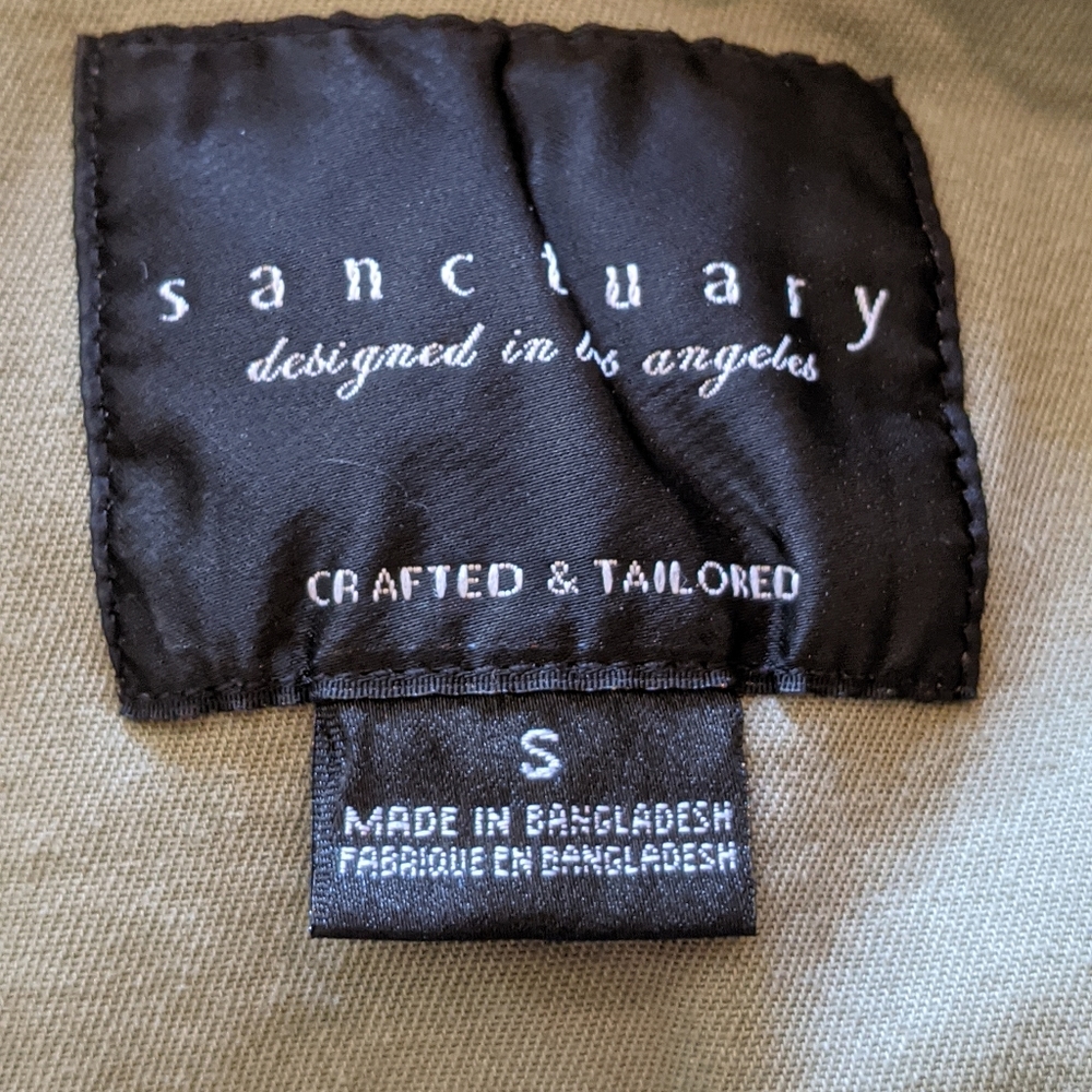 Sanctuary Green Shacket Four Pocket Button Down - Picture 9 of 11